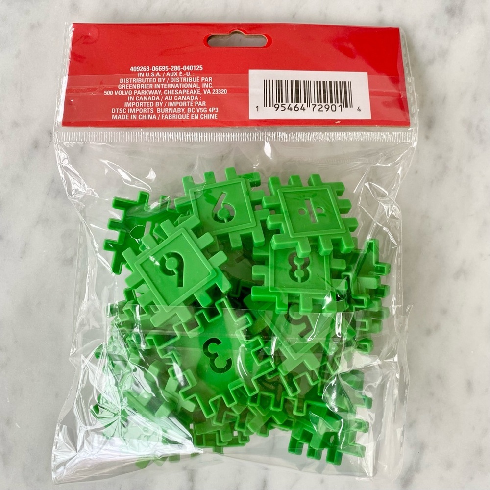 Green Number Puzzle Set for Kids - Picture 2 of 4
